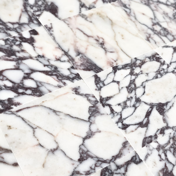 Bianco Violetta 4" x 4" Honed