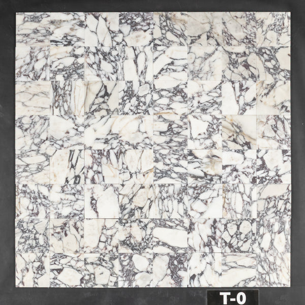 Bianco Violetta 4" x 4" Soft Tumbled