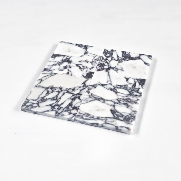 Bianco Violetta 4" x 4" Soft Tumbled