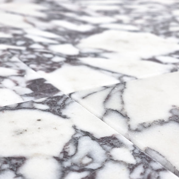 Bianco Violetta 4" x 4" Soft Tumbled