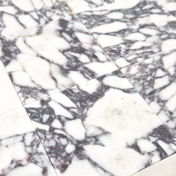 Bianco Violetta 4" x 4" Soft Tumbled