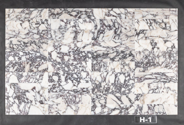 Bianco Violetta 3" x 12" Honed