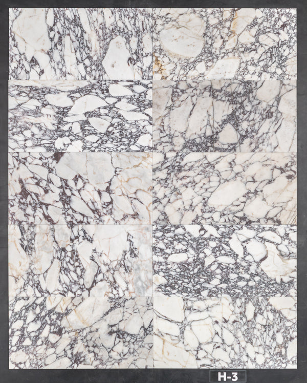 Bianco Violetta 12" x 24" Honed - Elon Tile & Stone
