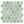 Mosaico hexagonal verde esmeralda de 2