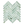 Mosaico de espiga verde esmeralda de 1