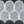 White Thassos & Azul Macauba Curvosa Mosaic Honed