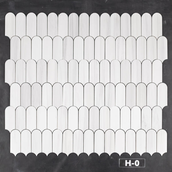 Dolomite Wave Mosaic Honed