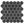 Mosaico hexagonal negro de 2