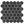 Mosaico hexagonal negro de 2