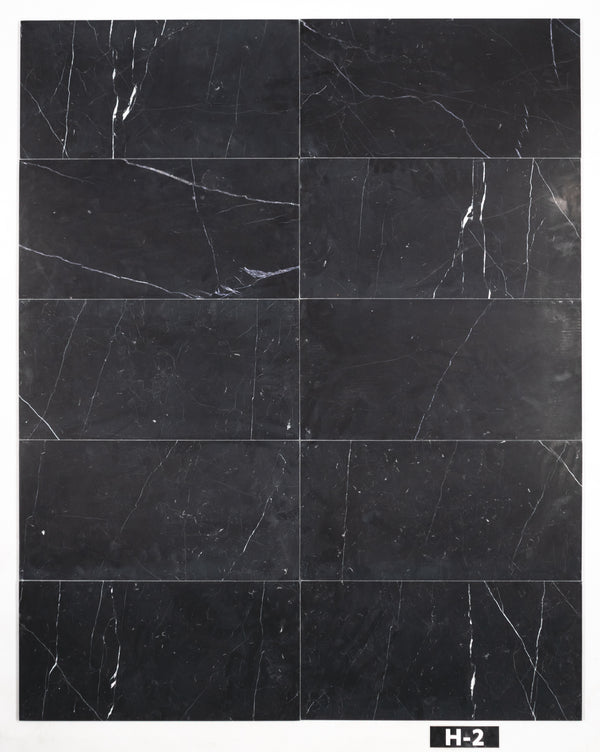 Black 12" x 24" Honed - Elon Tile & Stone