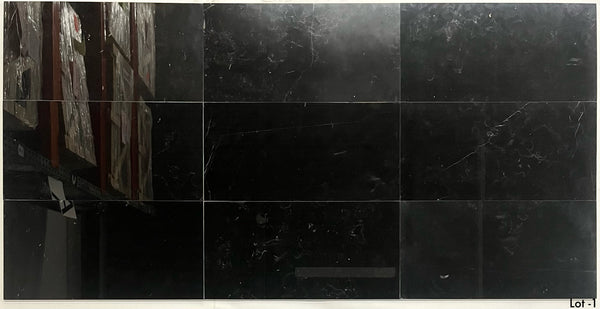 Black 12" x 24" Polished