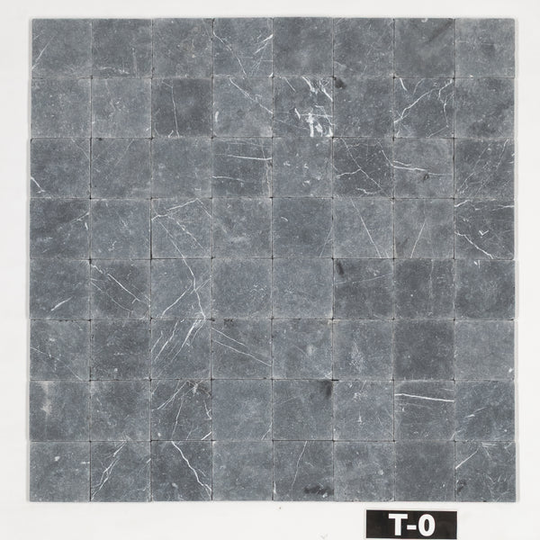 Black 4" x 4" Soft Tumbled