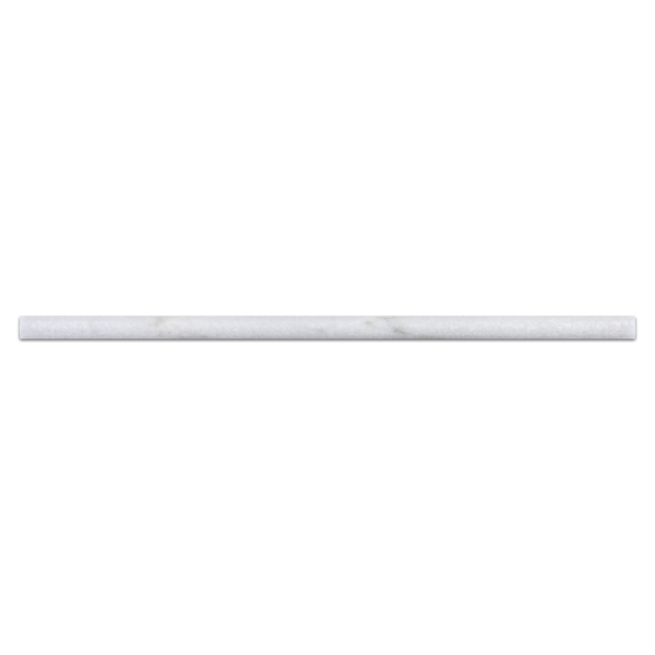 Glacial White Petite Pencil Molding Honed