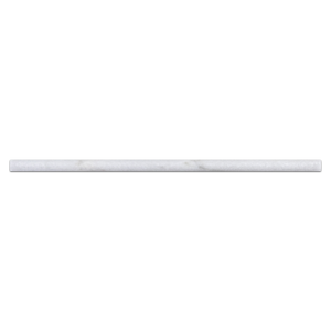 Glacial White Petite Pencil Molding Honed