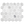 Mosaico hexagonal blanco glacial de 2