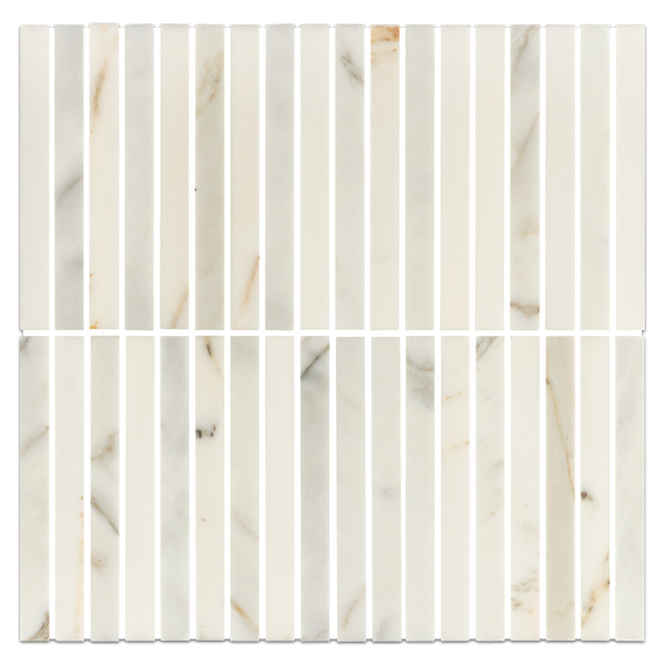 Calacatta Gold Stack Mosaic Honed