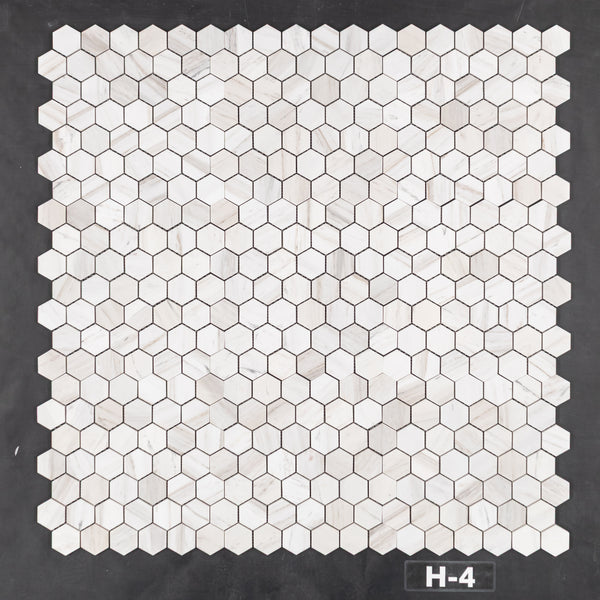 Vena D'Oro 2" Hexagon Mosaic Honed