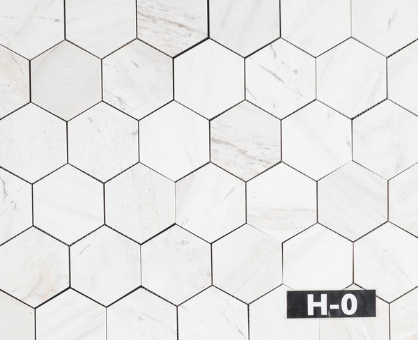 Vena D'Oro 5" Hexagon Mosaic Honed