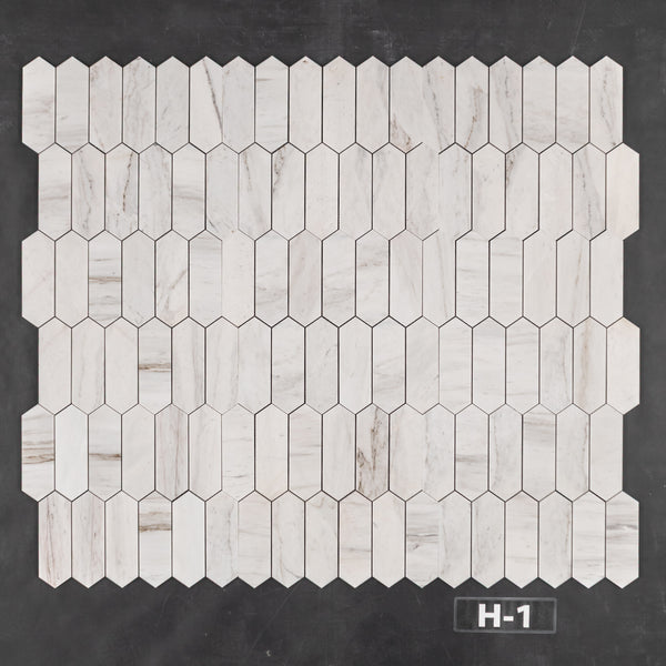 Vena D'Oro 2" x 6" Picket Mosaic Honed