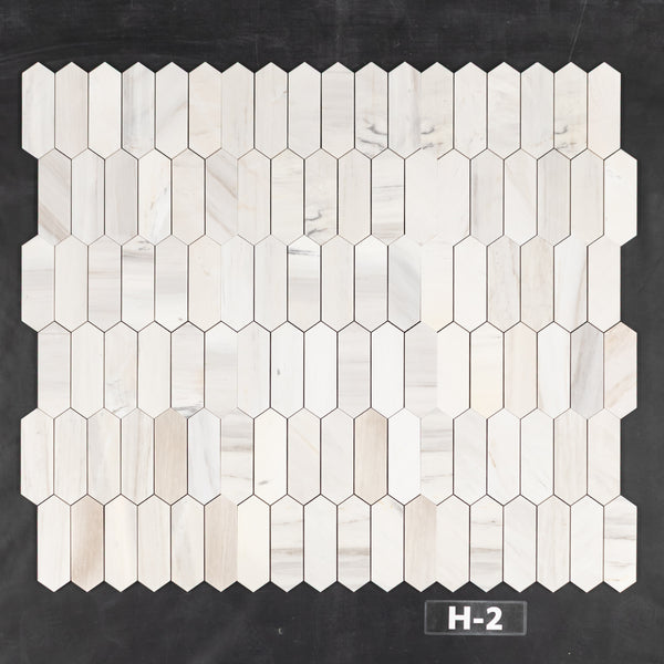 Vena D'Oro 2" x 6" Picket Mosaic Honed