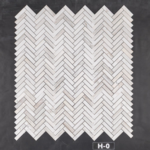 Vena D'Oro 1" x 4" Herringbone Mosaic Honed