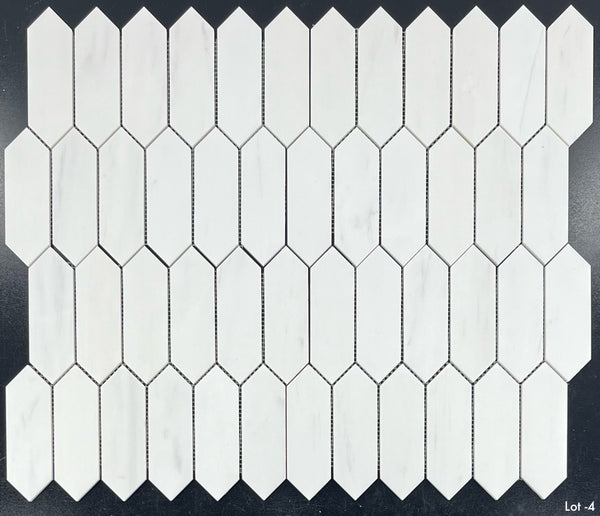 Dolomite 2" x 6" Picket Mosaic Honed