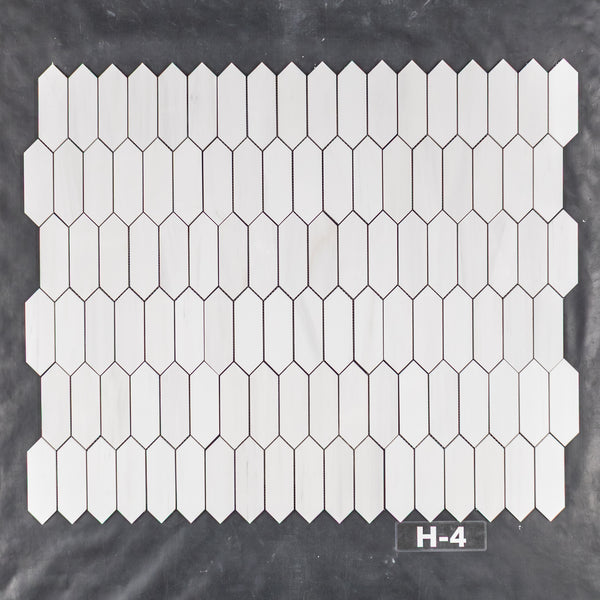 Dolomite 2" x 6" Picket Mosaic Honed