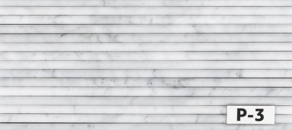 Bianco Carrara Micro Pencil Polished