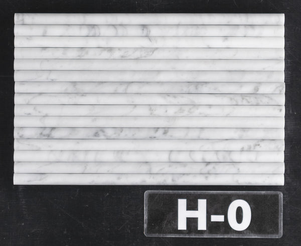 Bianco Carrara Petite Pencil Molding Honed - Elon Tile & Stone