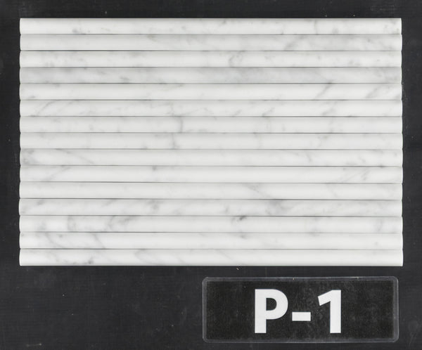 Bianco Carrara Petite Pencil Molding Polished