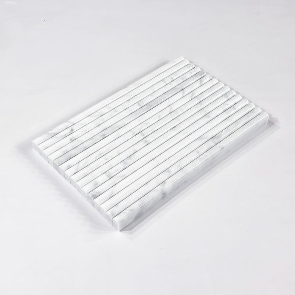 Bianco Carrara Petite Pencil Molding Polished