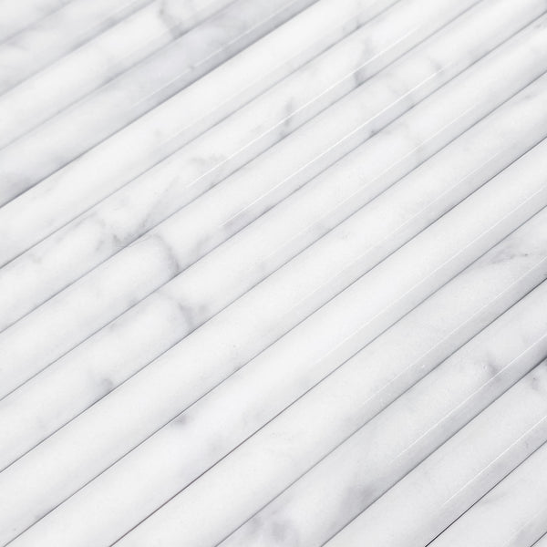 Bianco Carrara Petite Pencil Molding Polished