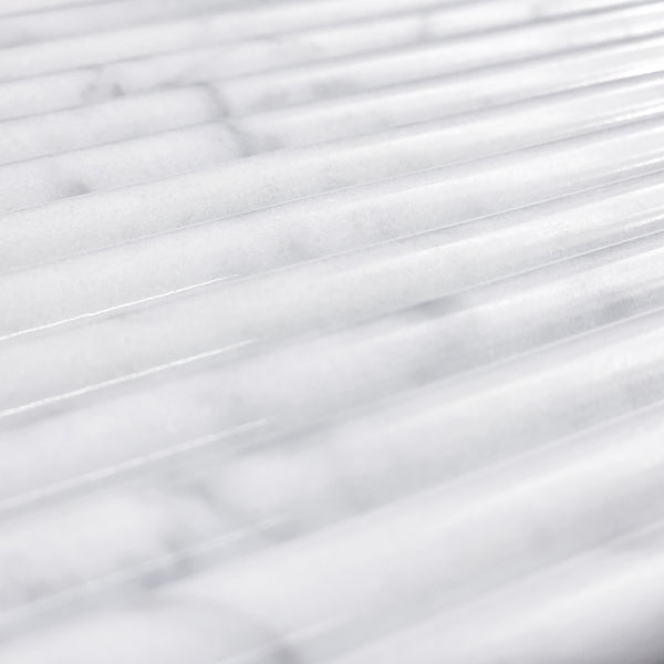 Bianco Carrara Petite Pencil Molding Polished