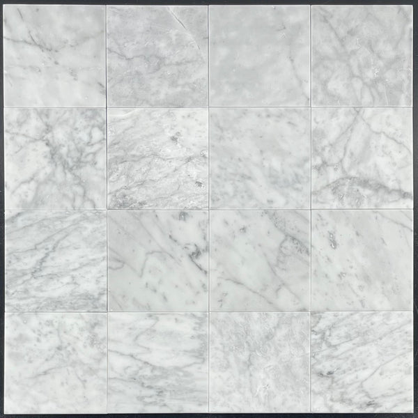 Bianco Carrara 6" x 6" Pulido