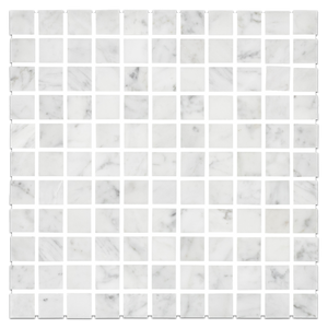 Bianco Carrara Mosaico cuadrado de 1