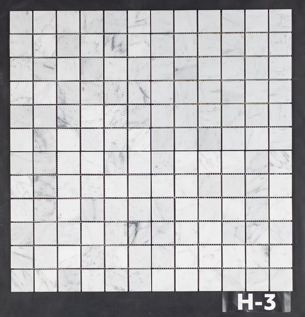 Bianco Carrara 2" x 2" Square Mosaic Honed