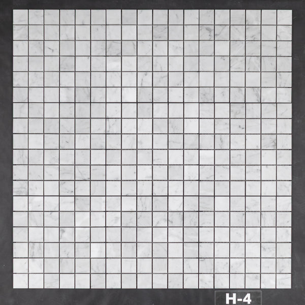 Bianco Carrara 2" x 2" Square Mosaic Honed - Elon Tile & Stone