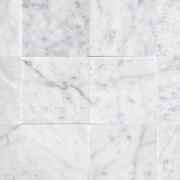 Bianco Carrara 4" x 4" Honed