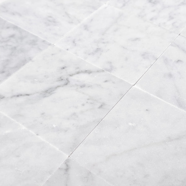 Bianco Carrara 4" x 4" Honed