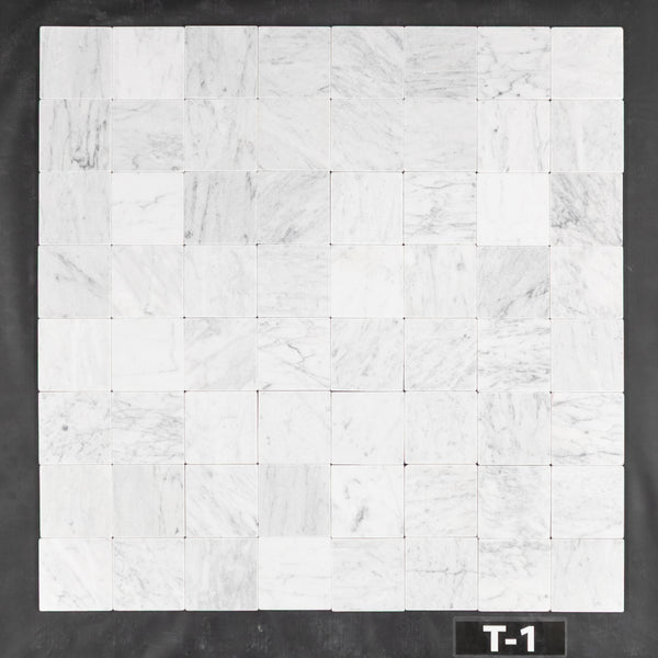 Bianco Carrara 4" x 4" Soft Tumbled