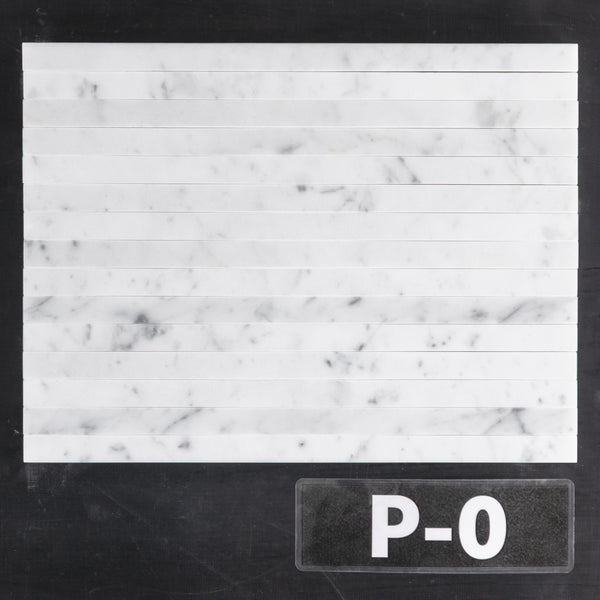 Bianco Carrara Flat Liner Molding Polished - Elon Tile & Stone