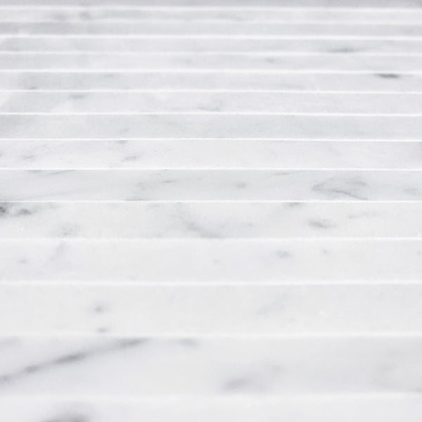 Bianco Carrara Flat Liner Molding Polished