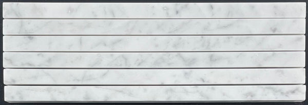 Moldura Flat Liner Bianco Carrara Pulida