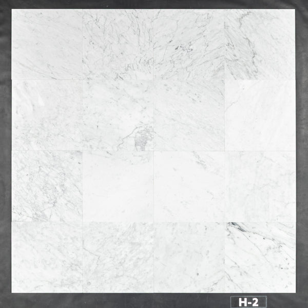 Bianco Carrara 12" x 12" Honed