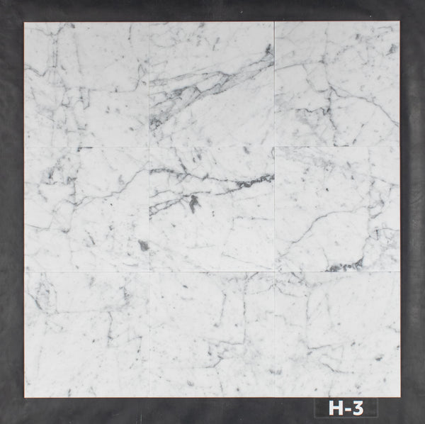Bianco Carrara 12" x 12" Honed