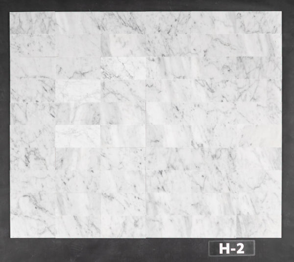Bianco Carrara 3" x 6" Pulido