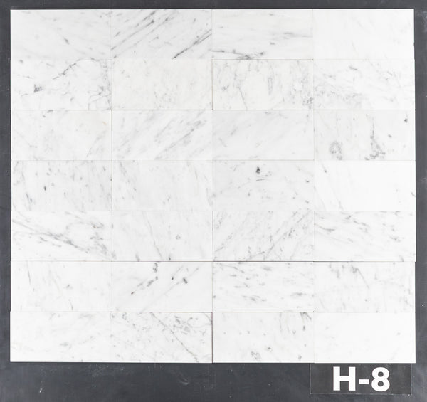 Bianco Carrara 3" x 6" Pulido