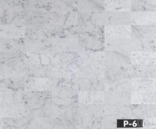Bianco Carrara 3" x 6" Pulido