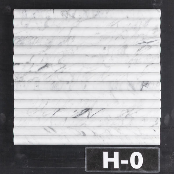 Moldura de lápiz Bianco Carrara afinada