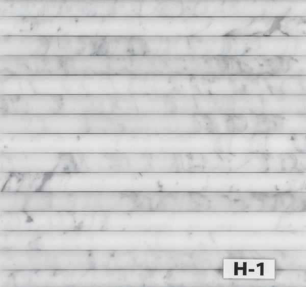 Bianco Carrara Pencil Molding Honed